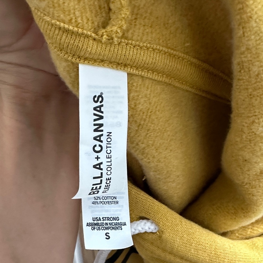 Rodeo Hoodie Small Western Graphic Mustard - Picture 2 of 3